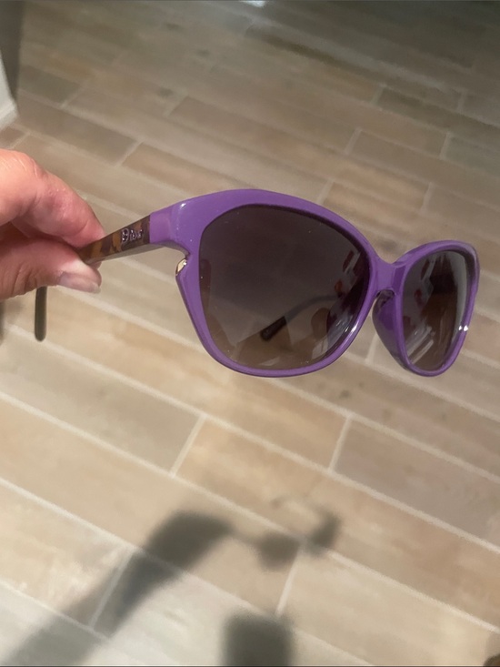 Dior Purple Cat-Eye Sunglasses with Brown Gradient Lenses main image 6